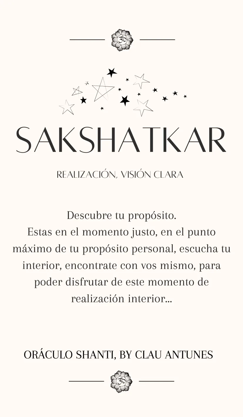 Carta SAKSHATKAR