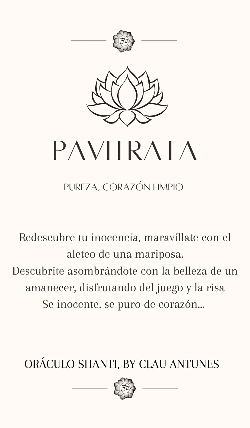 Carta PAVITRATA